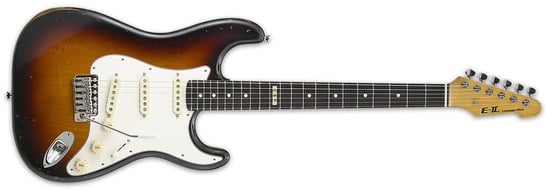 ESP Vintage Plus Electric Guitar (Rosewood, Three Tone Sunburst)