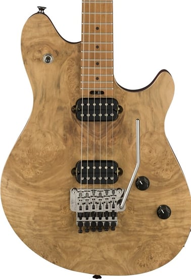 EVH Wolfgang WG Standard Exotic Laurel Burl, Baked Maple Fingerboard, Natural