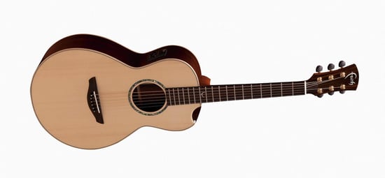 Faith FMEHG-BNC HiGloss Series Mercury Parlour Sized Electro Acoustic with Scoop Cutaway