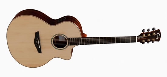 Faith FNCEHG HiGloss Series Neptune Baby Jumbo Cutaway Electro Acoustic