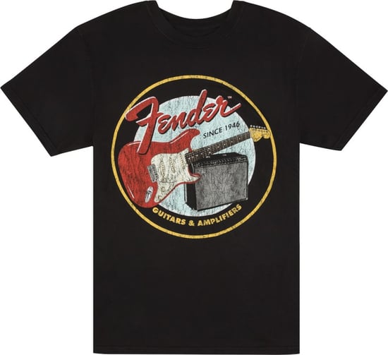 Fender 1946 Guitars & Amplifiers T-Shirt, Vintage Black, S