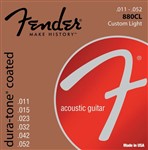 Fender 880CL Dura-Tone Coated 80/20 Bronze Strings 11-52