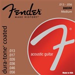 Fender 880M Dura-Tone Coated 80/20 Bronze Strings 13-56