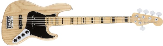 Fender American Elite Jazz Bass V Ash (Natural, Maple)