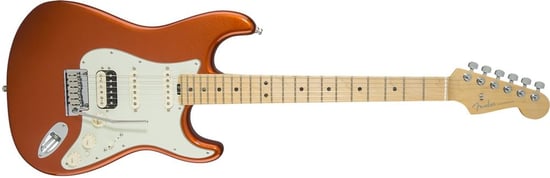 Fender American Elite Stratocaster HSS Shawbucker (Autumn Blaze Metallic, Maple)