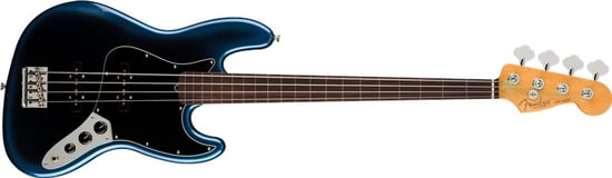 Fender American Professional II Jazz Bass, Fretless, Rosewood Fingerboard, Dark Night