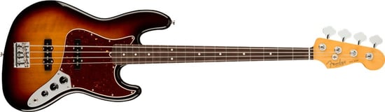 Fender American Professional II Jazz Bass, Rosewood Fingerboard, 3 Tone Sunburst