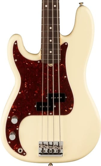 Fender American Professional II Precision Bass, Rosewood Fingerboard, Olympic White, Left Handed