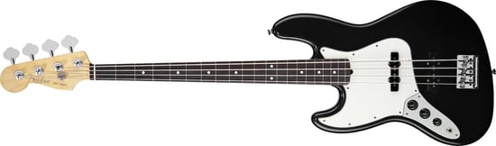 Fender American Standard Jazz Bass Left Handed (Black, Rosewood)