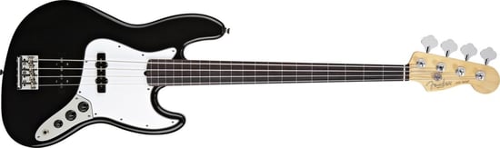 Fender American Standard Jazz Bass Fretless (Black, Rosewood)