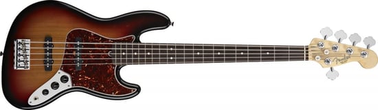 Fender American Standard Jazz Bass V 5 String (3 Colour Sunburst, Rosewood)