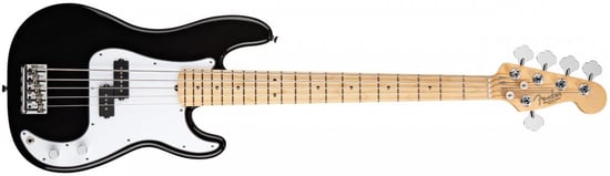 Fender American Standard Precision Bass V (5 String, Black, Maple)