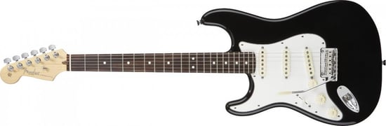 Fender American Standard Stratocaster Left Handed (Black, Rosewood)