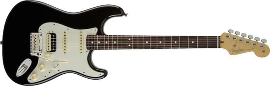 Fender American Standard Stratocaster HSS Shawbucker (Black, Rosewood)