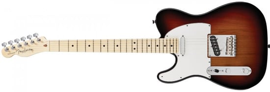Fender American Standard Telecaster Left Handed (3 Colour Sunburst, Maple)