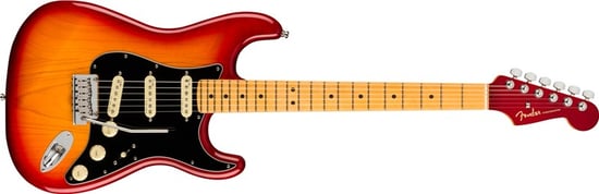 Fender American Ultra Luxe Stratocaster, Maple Fingerboard, Plasma Red Burst