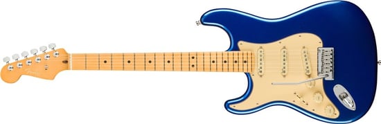 Fender American Ultra Stratocaster, Maple Fingerboard, Cobra Blue, Left Handed