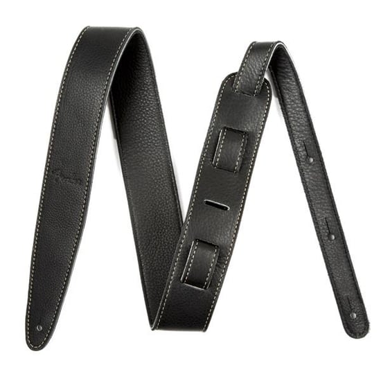 Fender Artisan Crafted Two Inch Leather Strap, Black