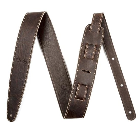 Fender Artisan Crafted Two Inch Leather Strap, Brown