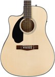 Fender CD-60SCE Dreadnought Electro Acoustic, Natural, Left Handed