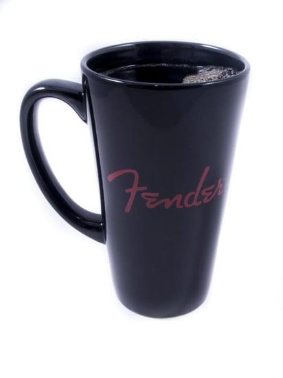 Fender Ceramic Latte Mug (16oz, Black)