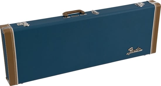 Fender Classic Series Wood Case - Strat/Tele, Lake Placid Blue