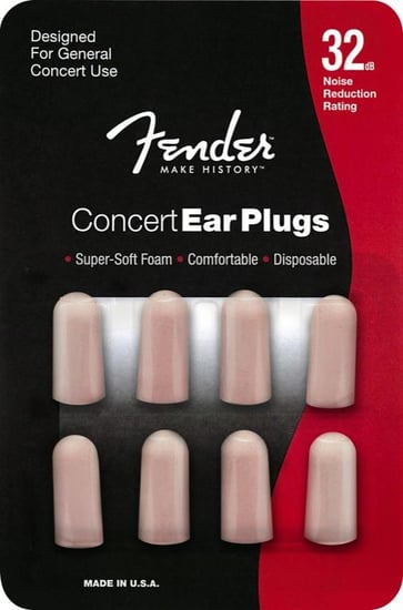Fender Concert Series Foam Ear Plugs (4 Pairs)
