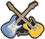 Fender Crossed Guitars Enamel Pin, Multi-Colour