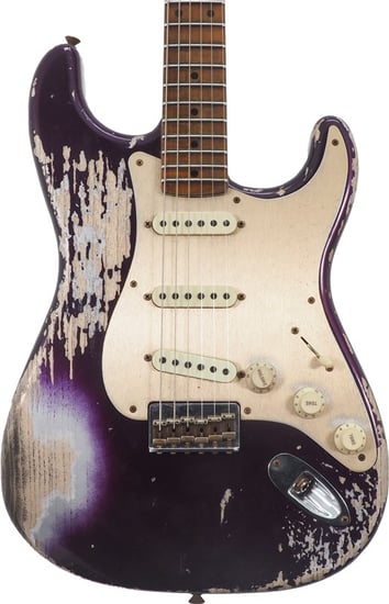 Fender Custom Shop 1955 Stratocaster Hardtail Super Heavy Relic, Metallic Purple