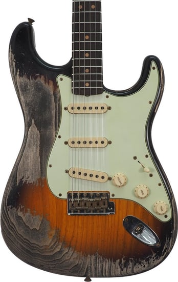 Fender Custom Shop 1963 Stratocaster Super Heavy Relic, Super Faded Aged 3-Tone Sunburst