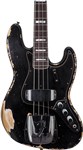 Fender Custom Shop LTD Custom Jazz Bass Heavy Relic, Aged Black