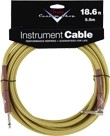 Fender Custom Shop Performance Series Instrument Cable (18.6ft 5.5M, Angled Tweed)