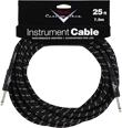 Fender Custom Shop Performance Series Instrument Cable (25ft 7.5M, Black Tweed)