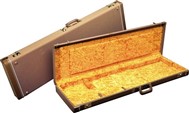 Fender Deluxe Brown Case - Gold Plush Interior for Jag/Jazzmaster