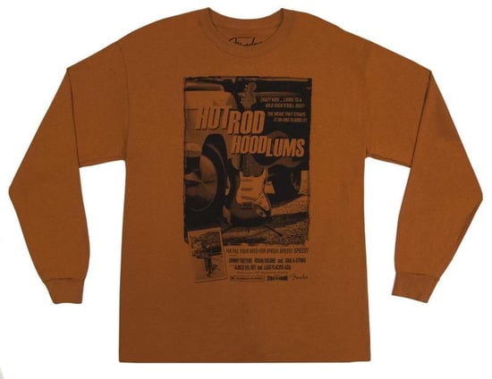 Fender Hotrod Hoodlums Short Sleeve Shirt (L, Orange)