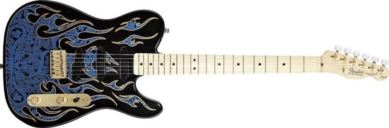 Fender James Burton Telecaster (Blue Paisley Flames)