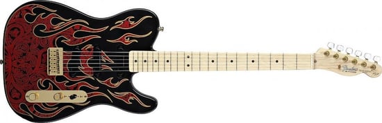 Fender James Burton Telecaster (Red Paisley Flames)