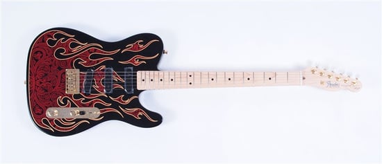 Fender James Burton Telecaster, Red Paisley Flame