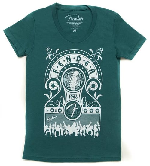 Fender Jukebox Est 1949 T-Shirt (XL, Evergreen)