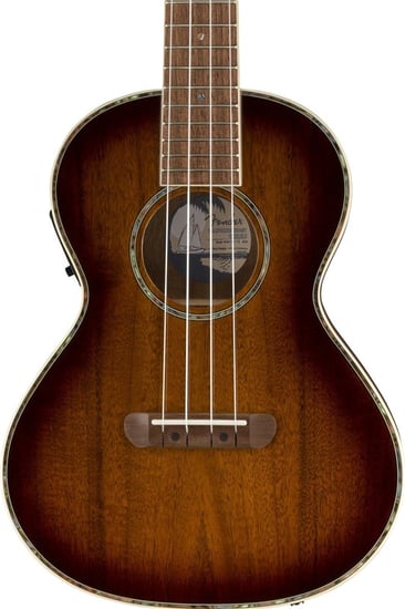 Fender Montecito Tenor Ukulele, Walnut Fingerboard, Shaded Edge Burst