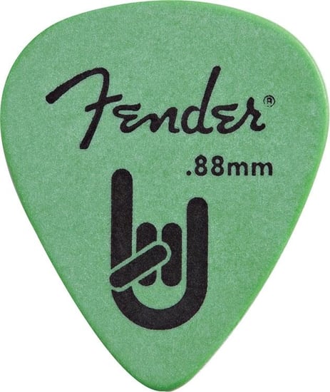 Fender Pack of 12 Rock-On Touring Picks (Green, Medium Heavy)