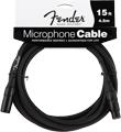 Fender Performance Series Microphone Cable (15ft 4.5M, Black)