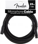 Fender Performance Series Microphone Cable (25ft 7.5M, Black)