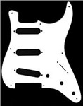 Fender '57 Stratocaster Scratch Plate (8 Hole, 1 Ply, White)