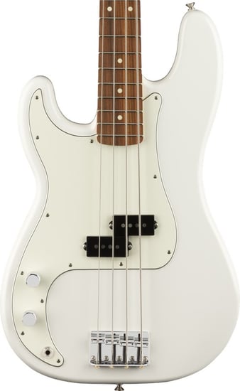 Fender Player Precision Bass Left Hand Polar White Pau Ferro