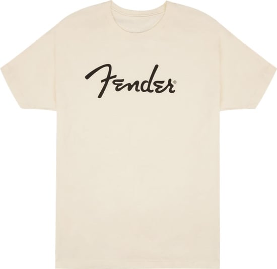 Fender Spaghetti Logo T-Shirt, Olympic White, L