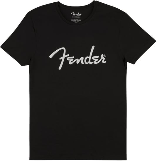 Fender Spaghetti Logo T-Shirt, Black, Small