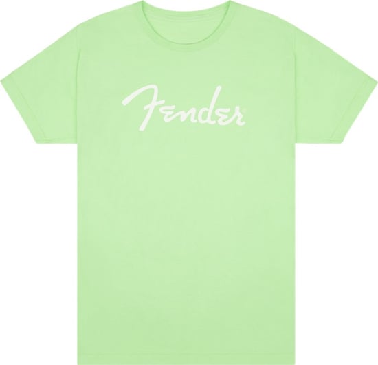 Fender Spaghetti Logo T-Shirt, Surf Green, S