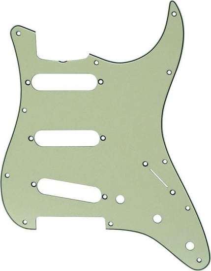 Fender Standard Strat Single Coil Pickguard (3-Ply, Mint Green)