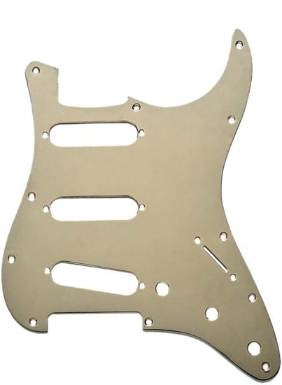 Fender Standard Strat Single Coil Pickguard, Gold Anodized
